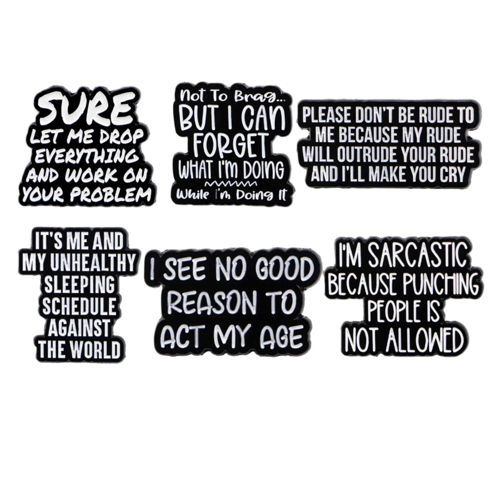 6 Humorous Enamel Pin 1