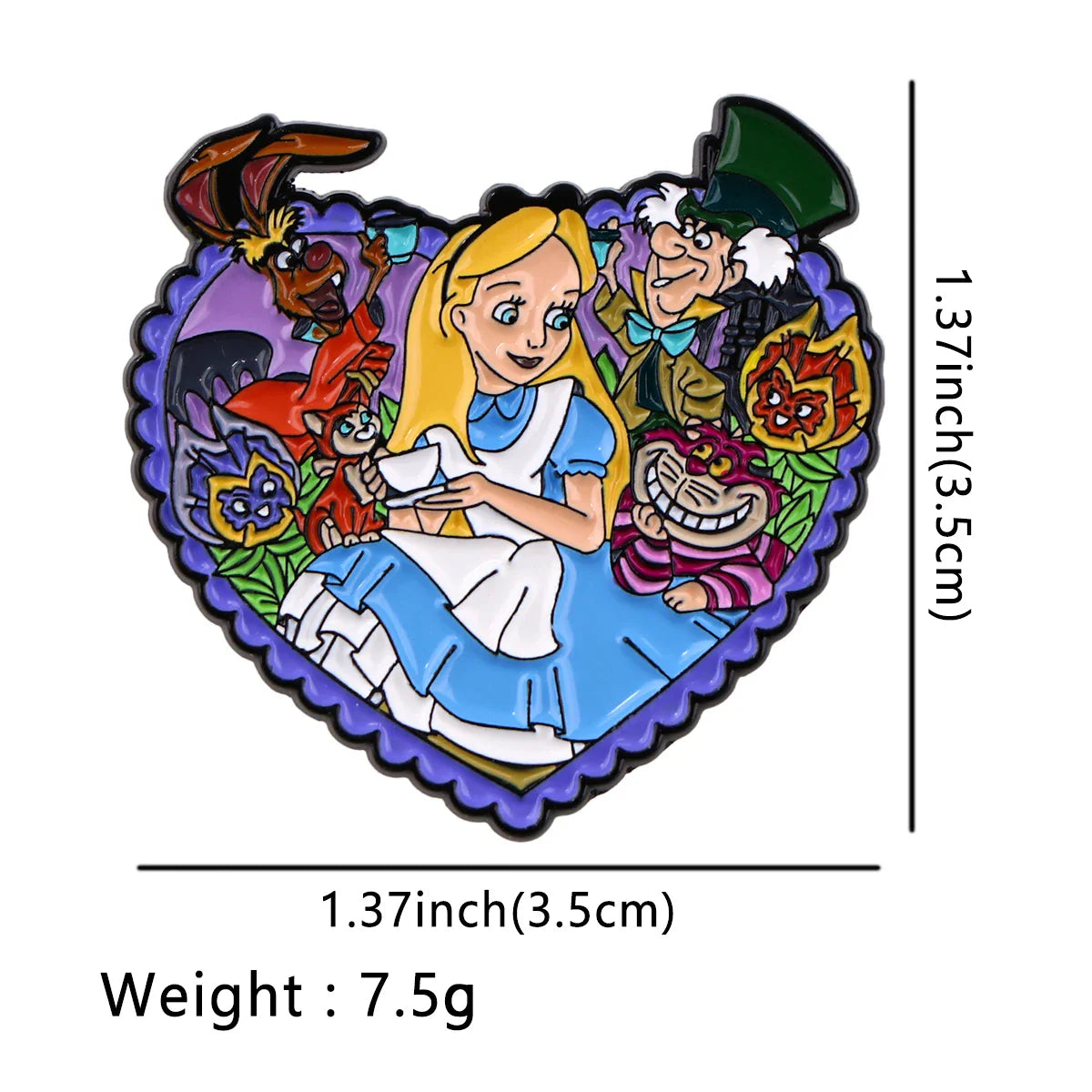 Alice Enamel Pin 1