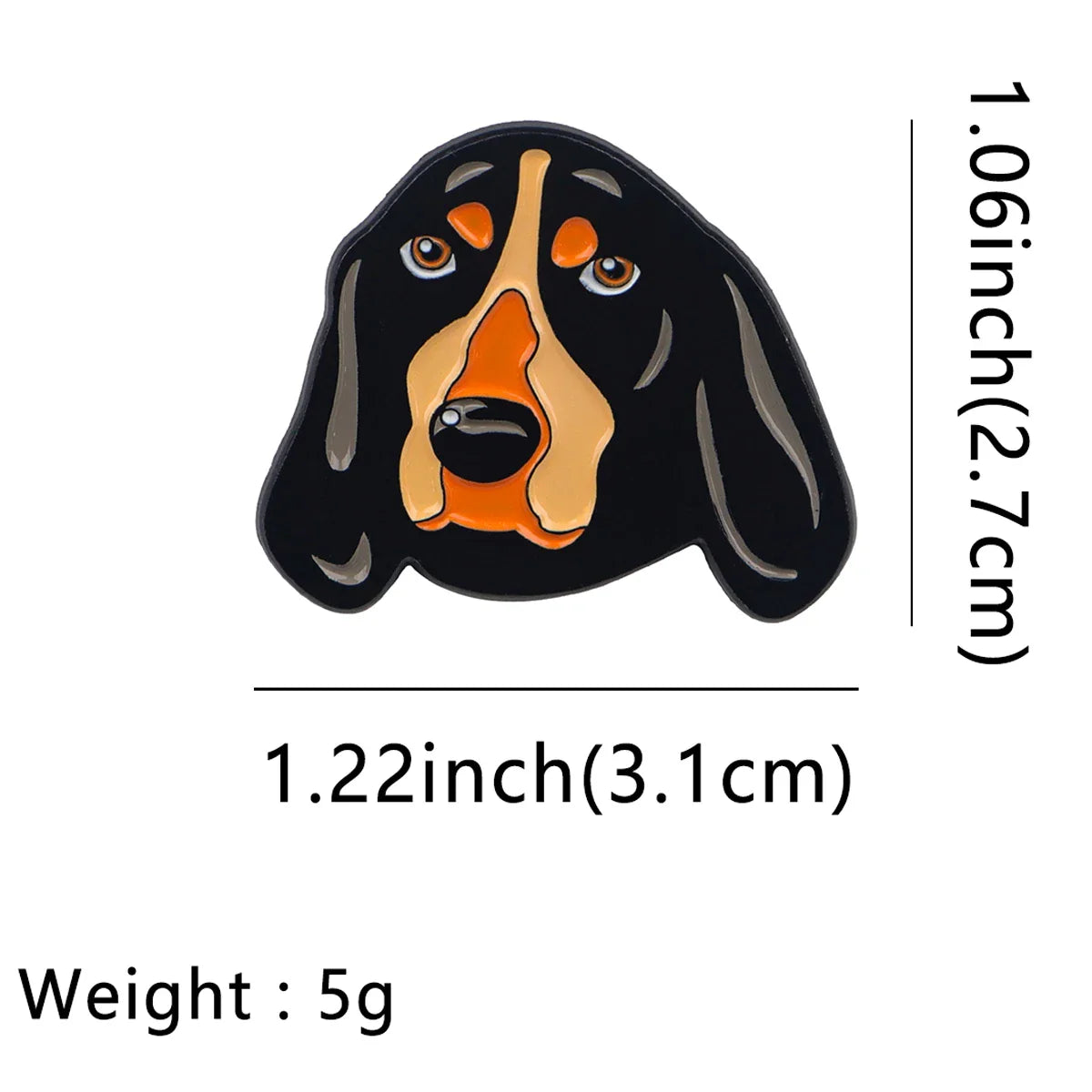 Coonhound Dog Enamel Pin 1 / MULTI