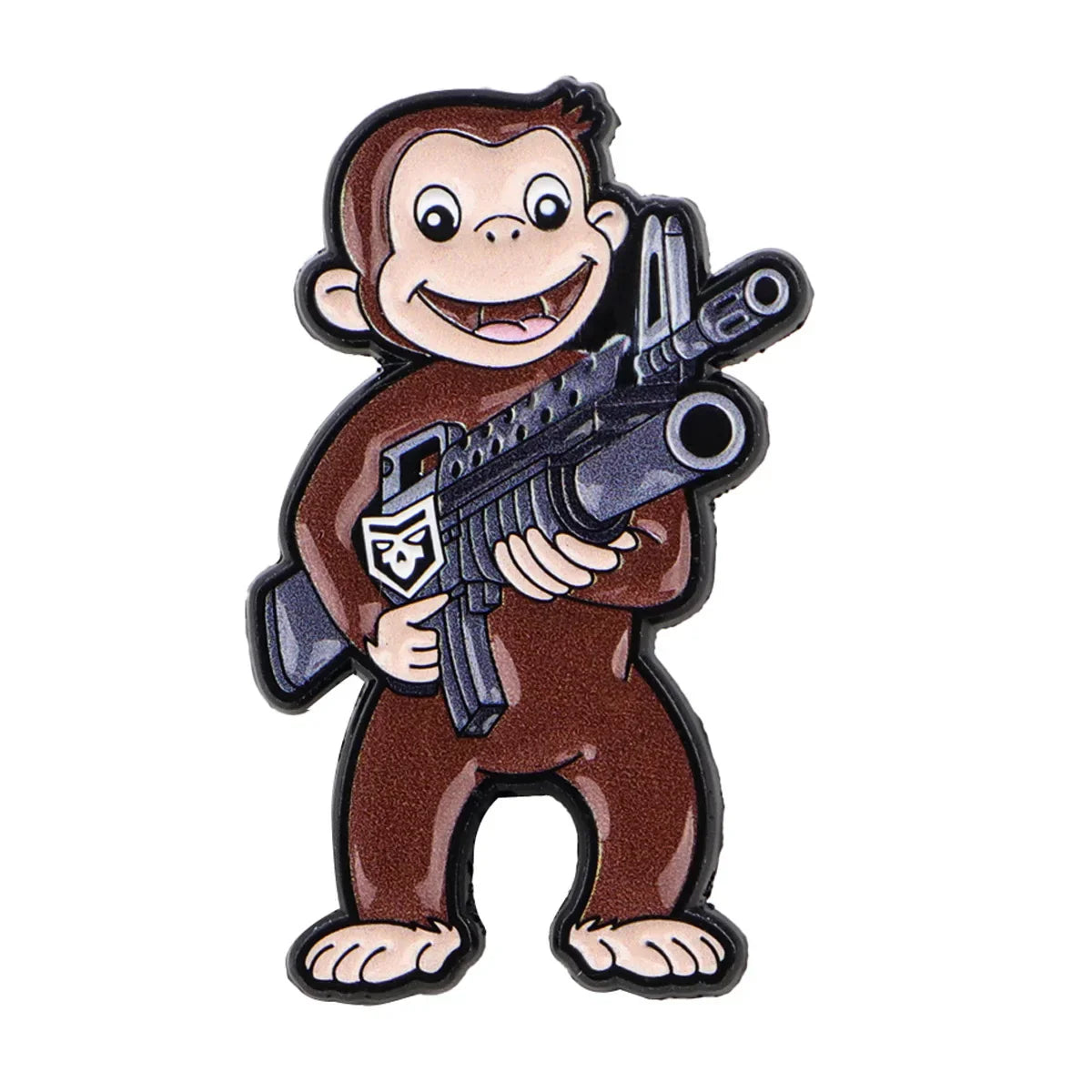 Funny Monkey Enamel Pin Cute Animal Brooch Pines Lapel Pins Badge on Backpack Clothing Accessories Humorous Jewelry