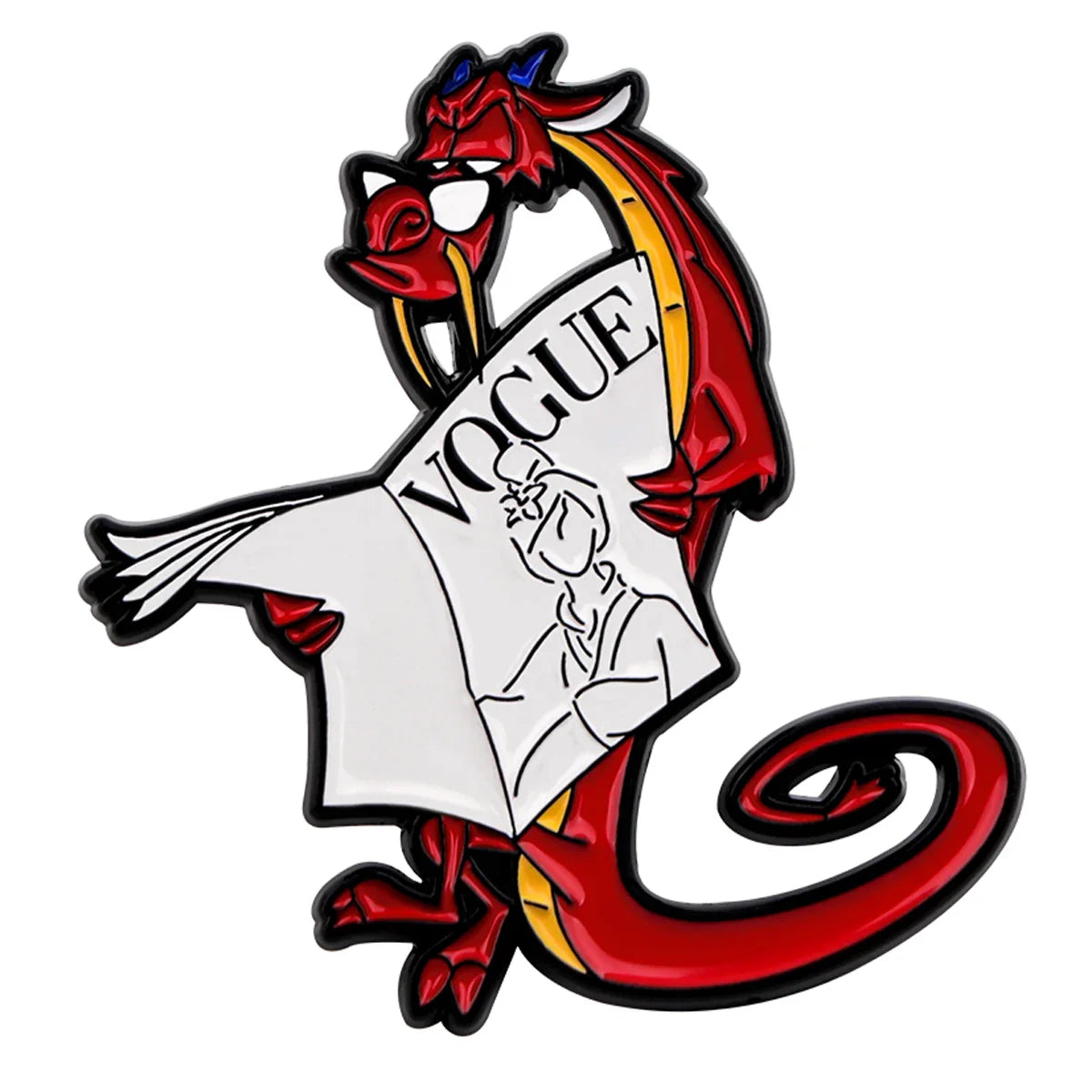 Dragon Vogue Enamel Pin 1