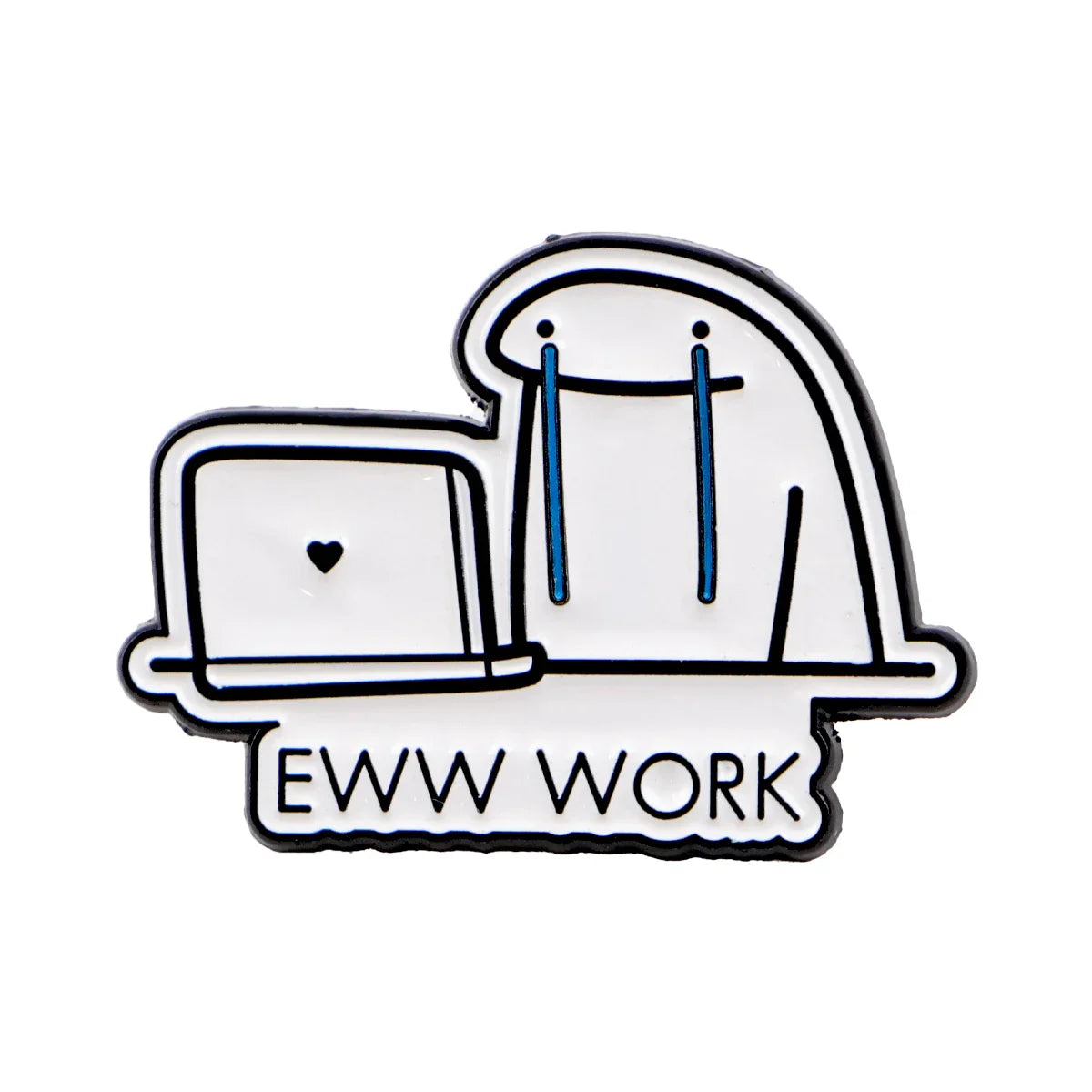 EWW Work Enamel Pin 1