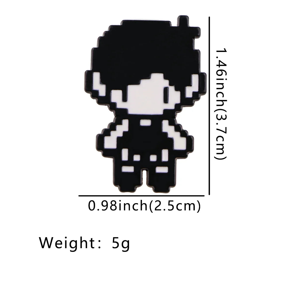 Game Pixel Couple Enamel Pin