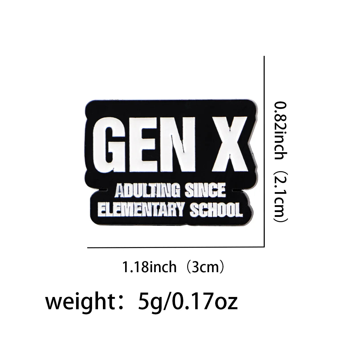 ’Gen X’ Enamel Pin 1