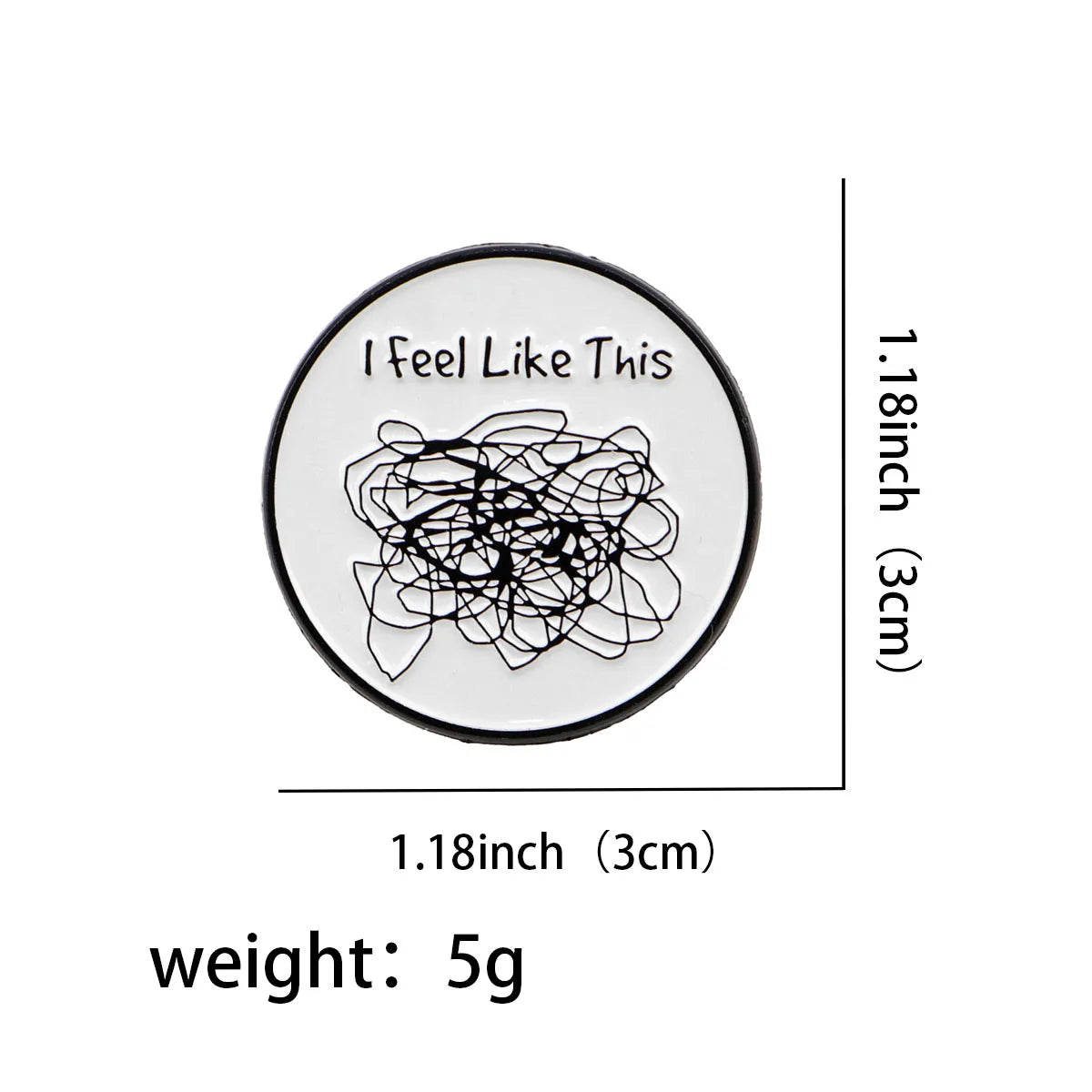 I Feel Like This Enamel Pin 1