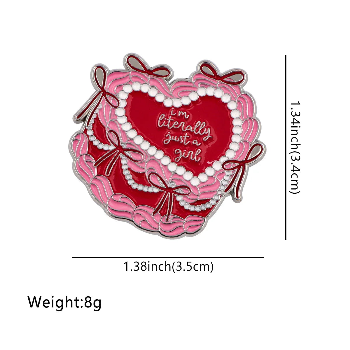 I’m Just A Girl Enamel Pin 1