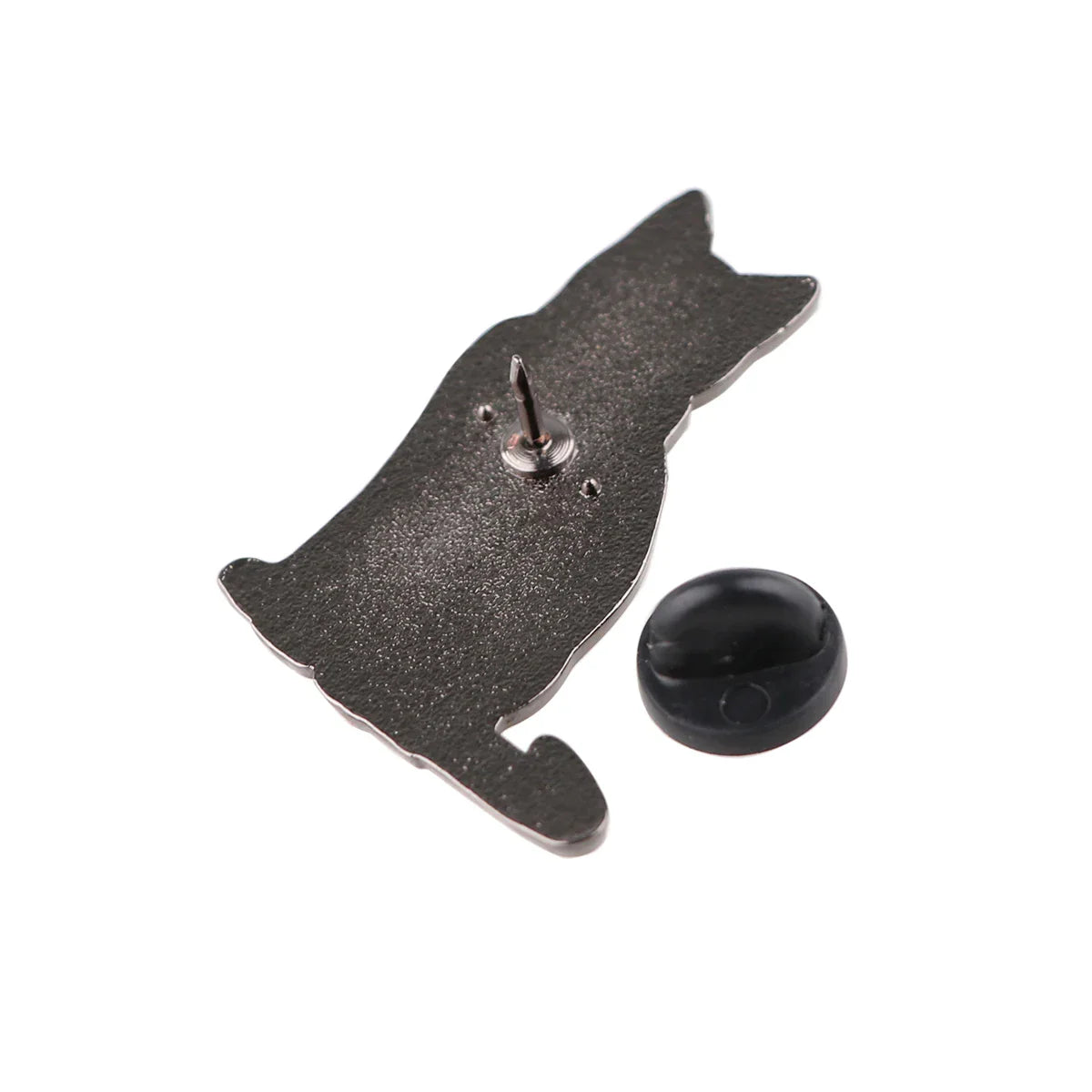 LGBTQ Black Cat Rainbow Enamel Pin 1