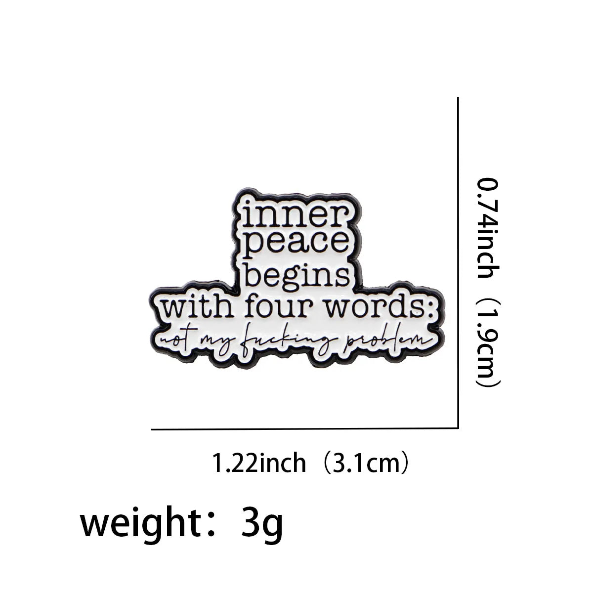 Not My F*cking Problem Enamel Pin 1