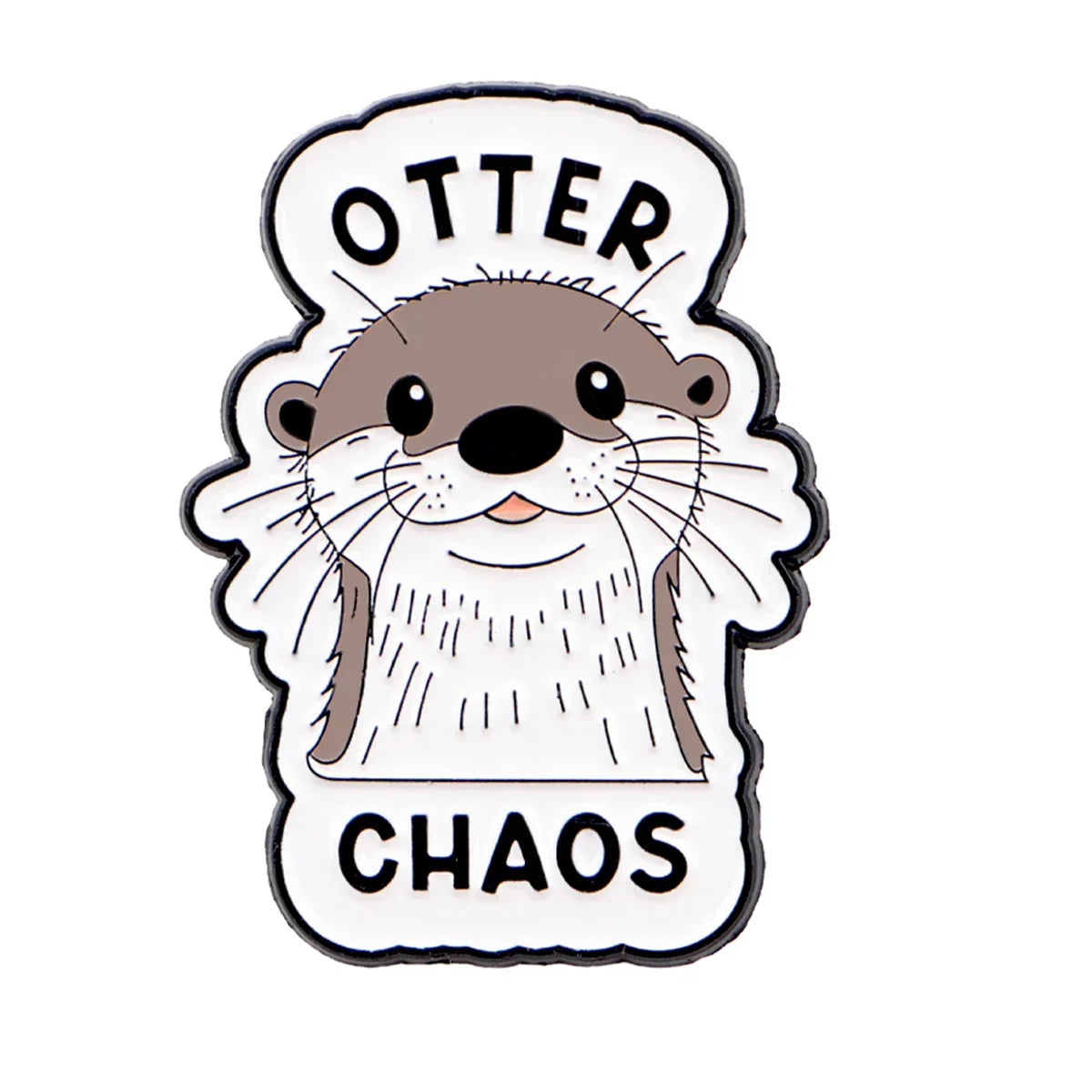 Cute Otter Enamel Pin Cartoon Animal Brooch Pines Lapel Pins Badge on Backpack Clothing Accessories Funny Jewelry