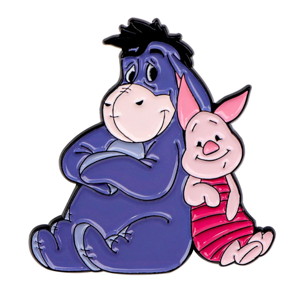 Piglet and Eeyore Enamel Pin 1
