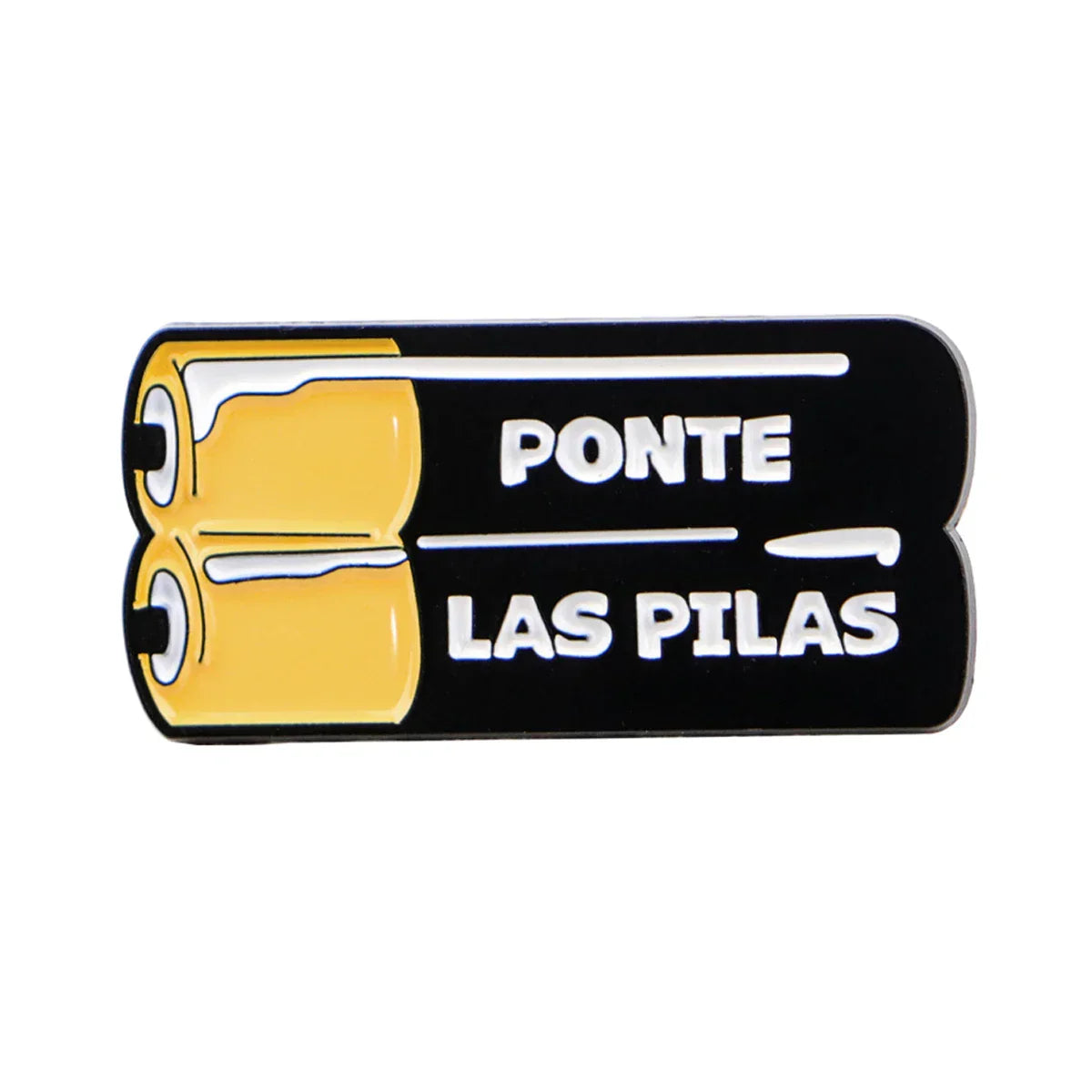 Battery Quotes Enamel Pin Vintage Brooch Pines Lapel Pins Badge on Backpack Clothing Accessories Fashion Jewelry