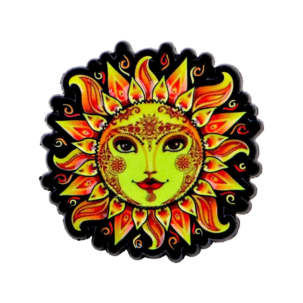 Sun and Moon Enamel Pin Star Brooch Pines Lapel Pins Badge on Backpack Clothing Accessories Vintage Jewelry Friends