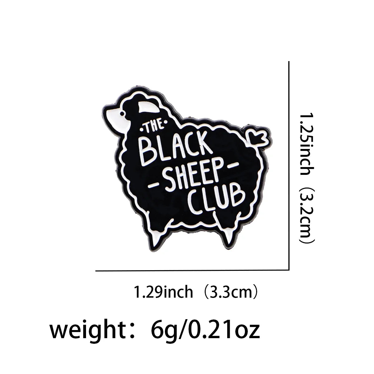 The Black Sheep Club Enamel Pin 1