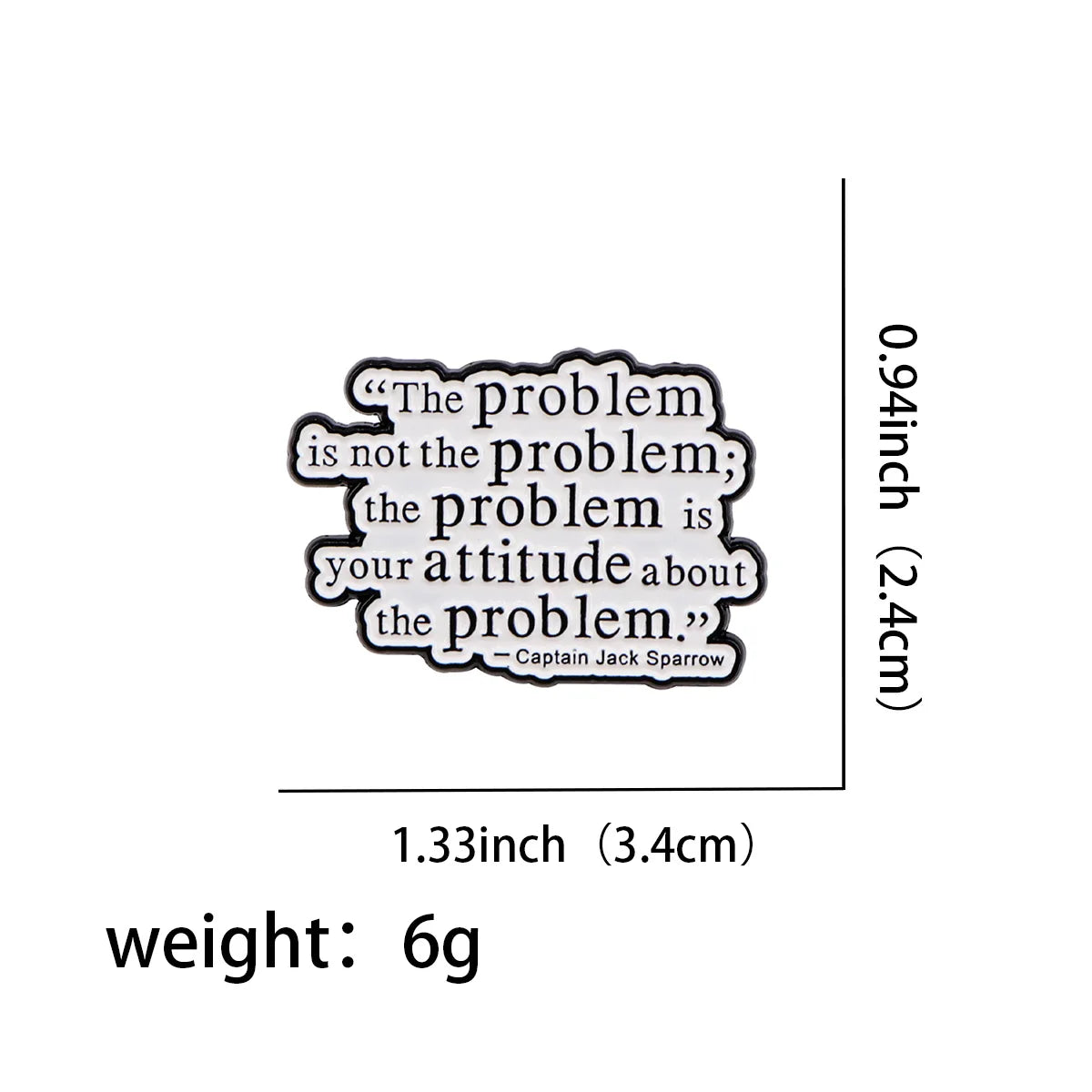 The Problem Enamel Pin 1
