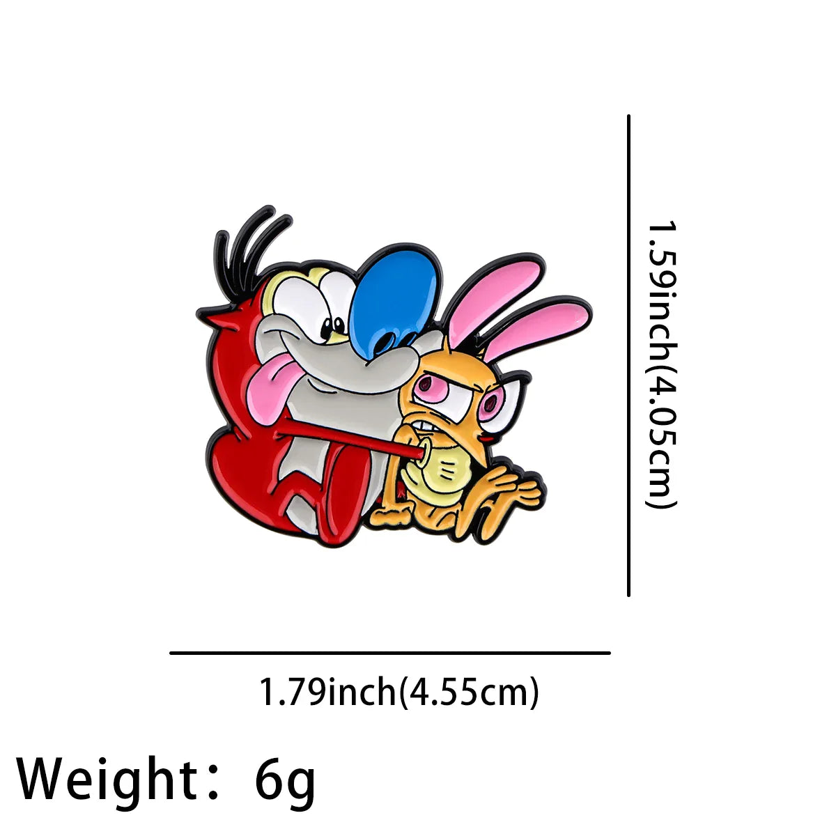 The Ren And Stimpy Show Enamel Pin 1