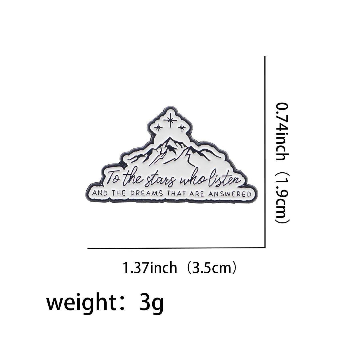 To The Stars Who Listen Enamel Pin 1