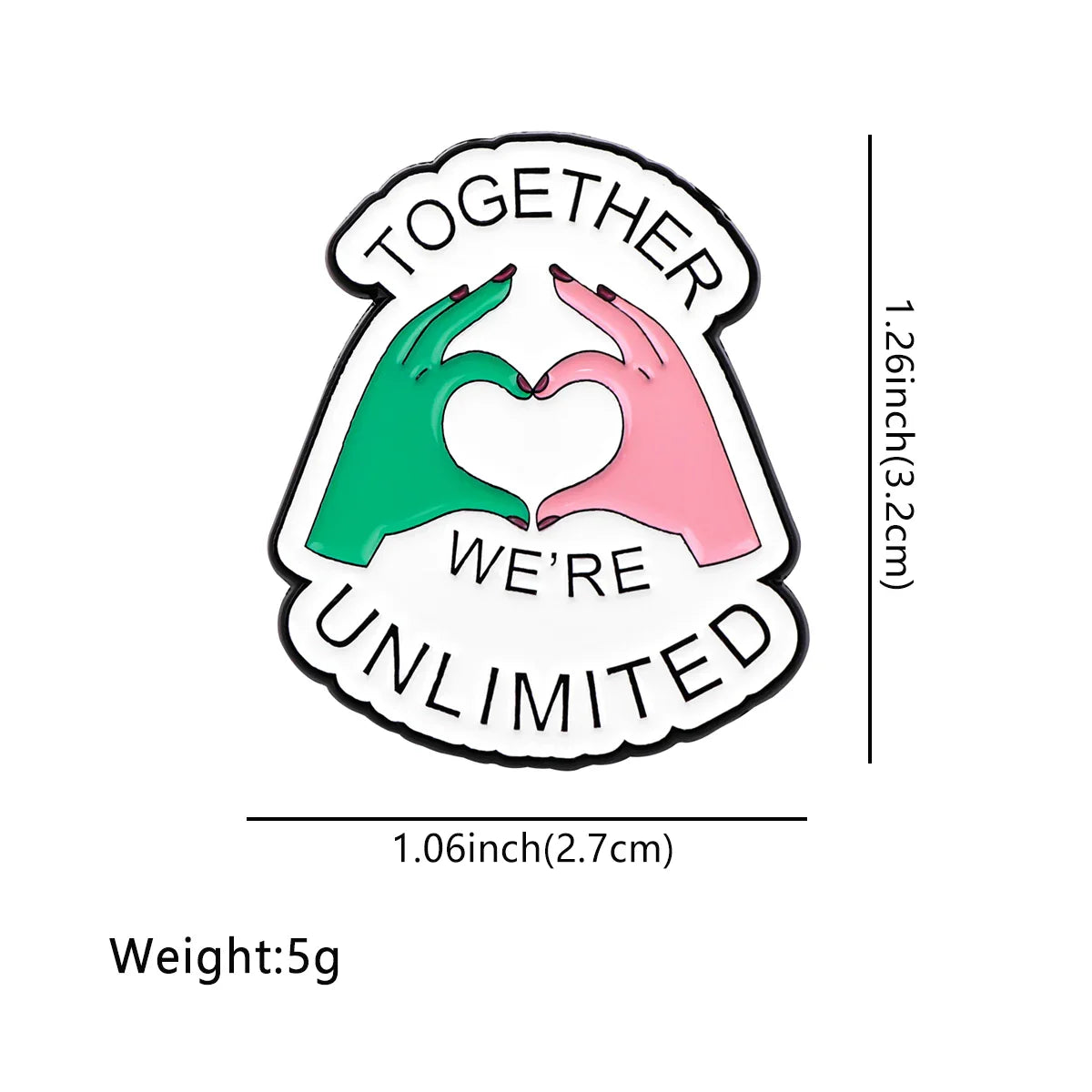 Together we’re unlimited Enamel Pin 1