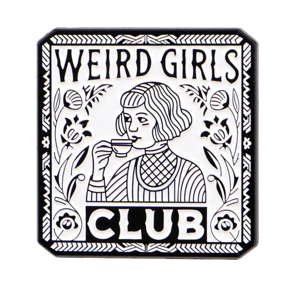 Weird Girls Club Enamel Pin 1