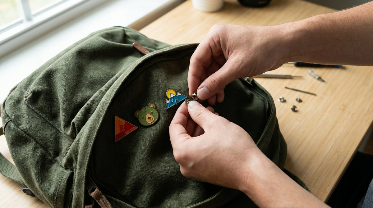 How to secure enamel pins on your backpack to prevent losing them