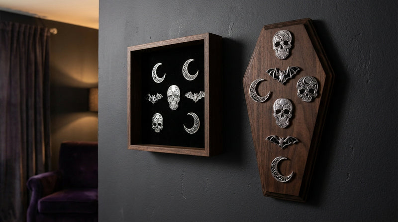 Creative ways to display gothic enamel pins at home