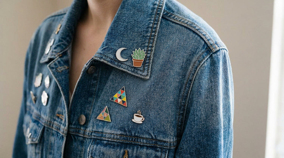 How to wear enamel pins on a denim jacket for a custom look