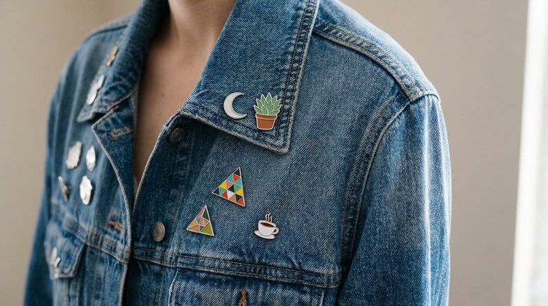 How to wear enamel pins on a denim jacket for a custom look