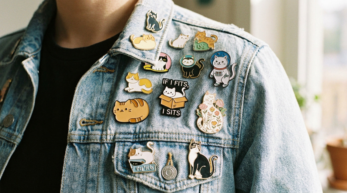 Cute cat enamel pins for every cat lover