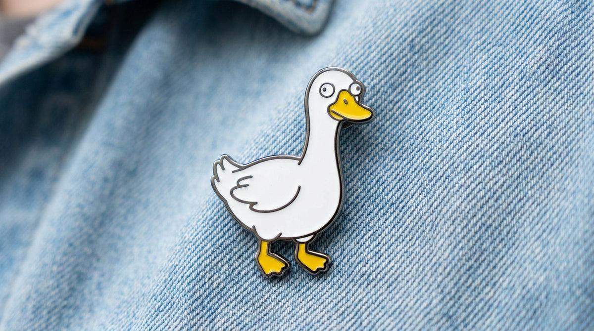 Silly goose enamel pin meaning and why it is a viral trend