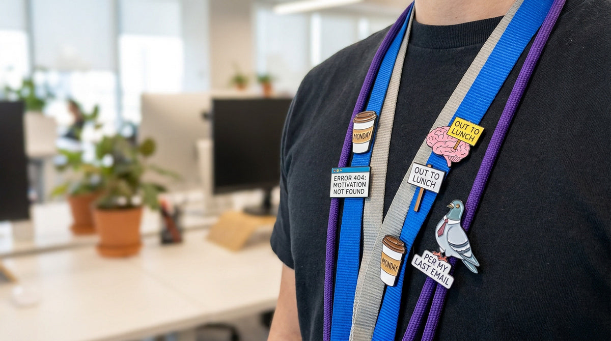 Best funny pins for lanyards to survive the 9 to 5