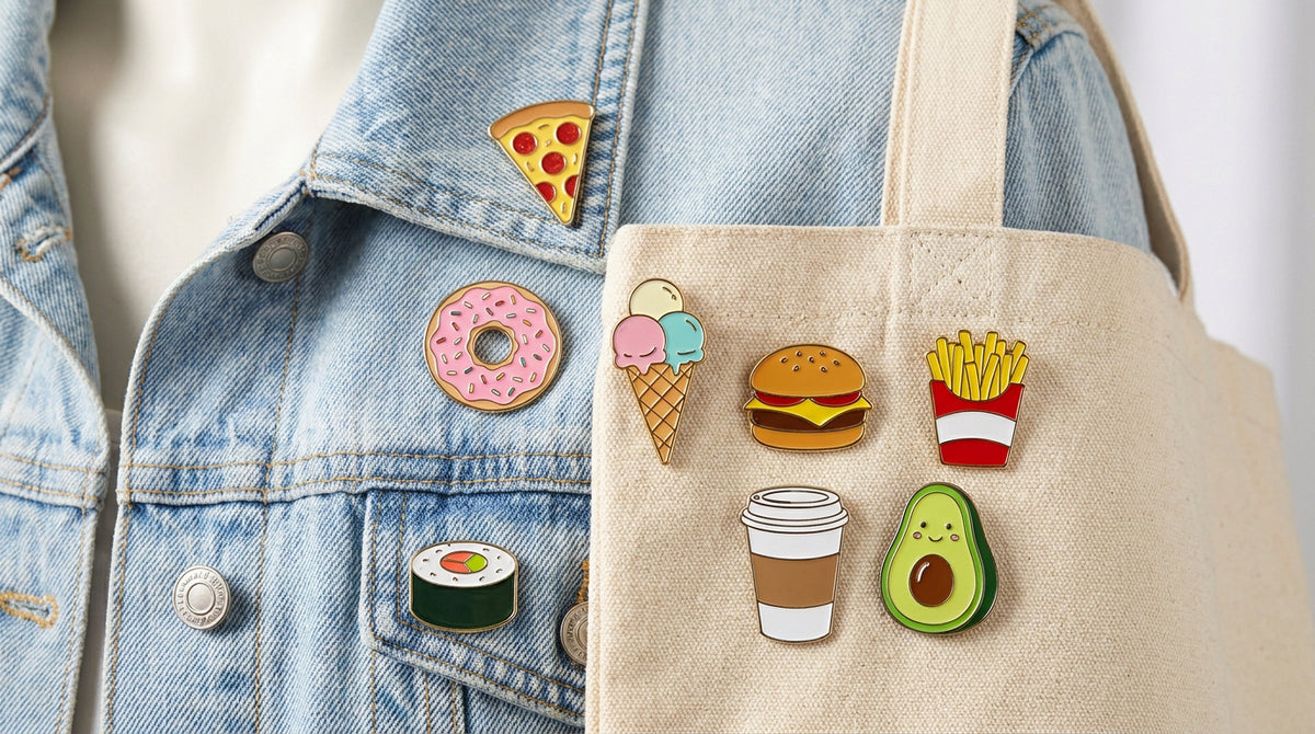 11 best food themed enamel pins for snack lovers