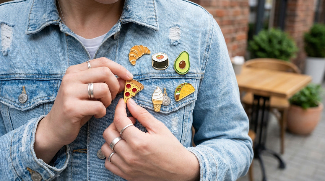 Foodie fashion: accessorizing with food pins