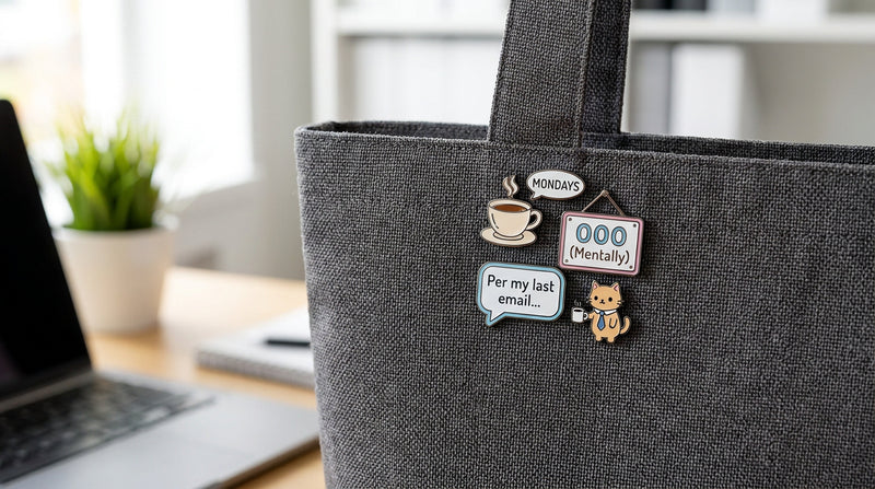Funny pins for work to add personality to your office style