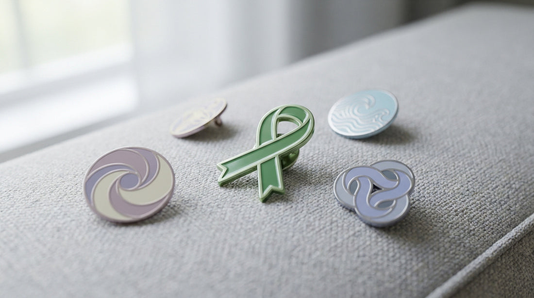 Symbolism of mental health awareness pins