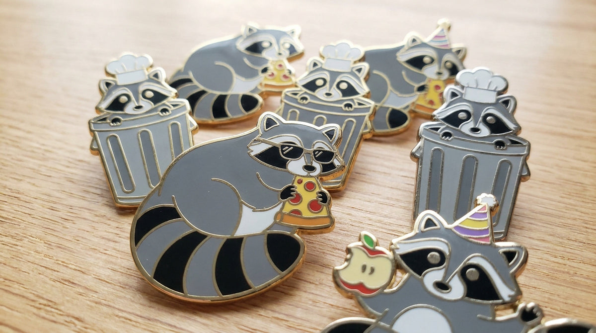 Why funny raccoon enamel pins are the ultimate trash panda accessory