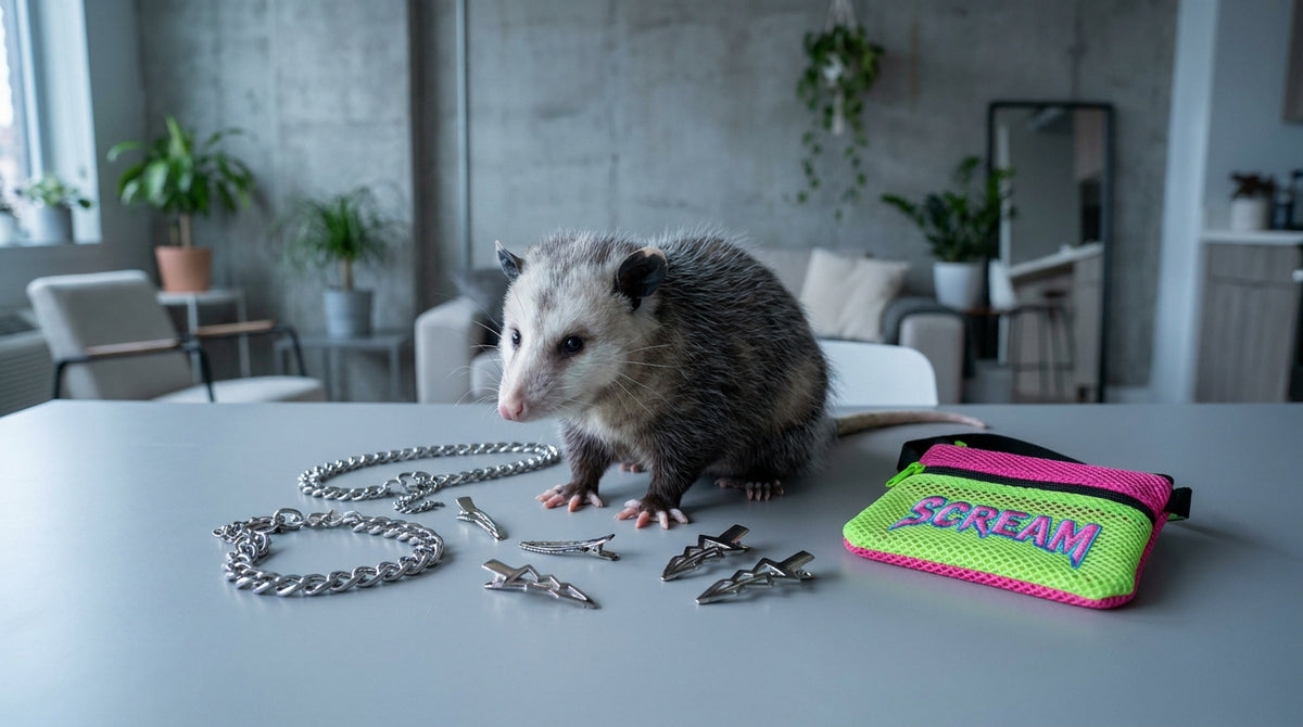 Opossum meaning and the rise of scream-core accessories