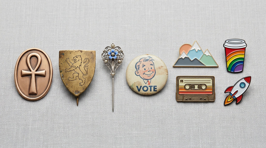 History of enamel pins: from badges to fashion statements
