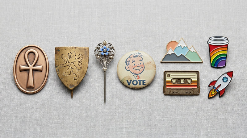History of enamel pins: from badges to fashion statements
