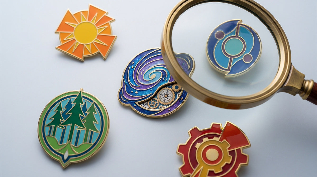 Hidden details in animated movie enamel pins