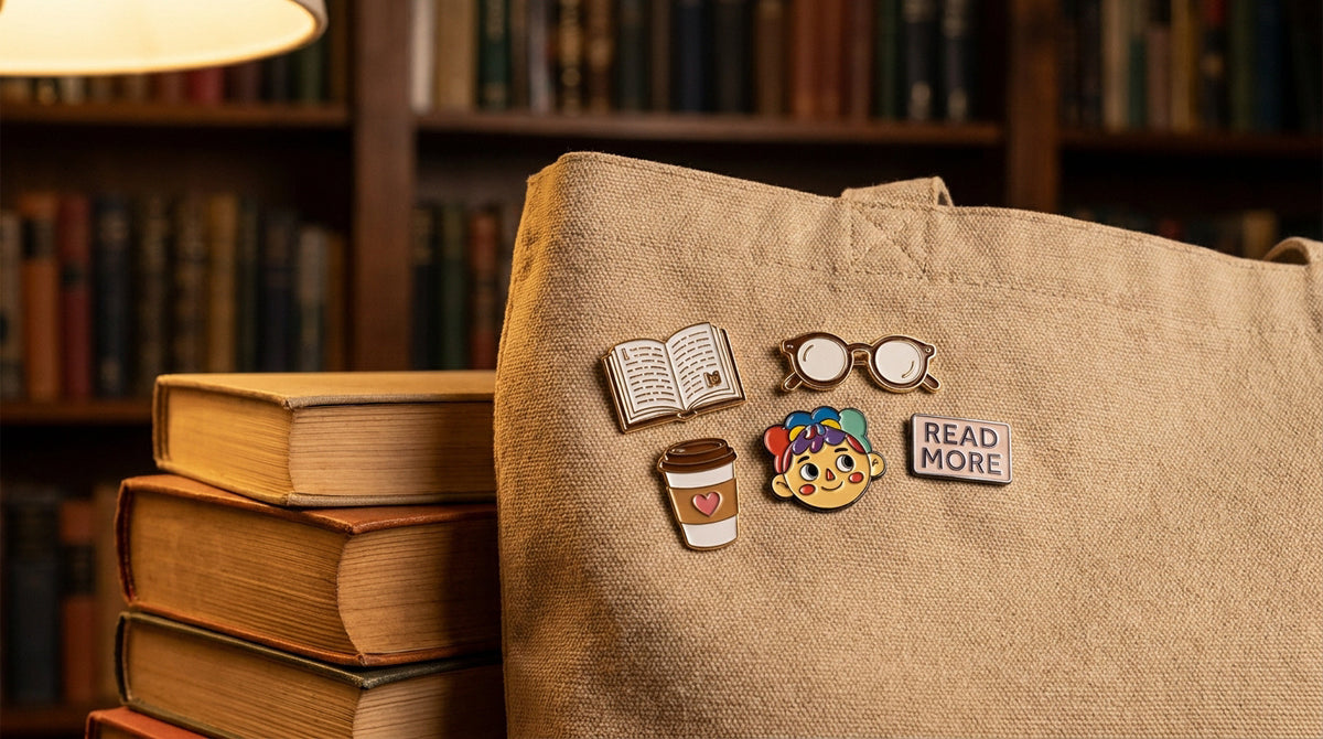 Best enamel pins for book lovers to decorate your library