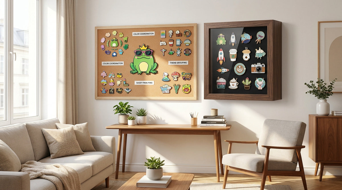 How to display enamel pins at home: creative decor ideas