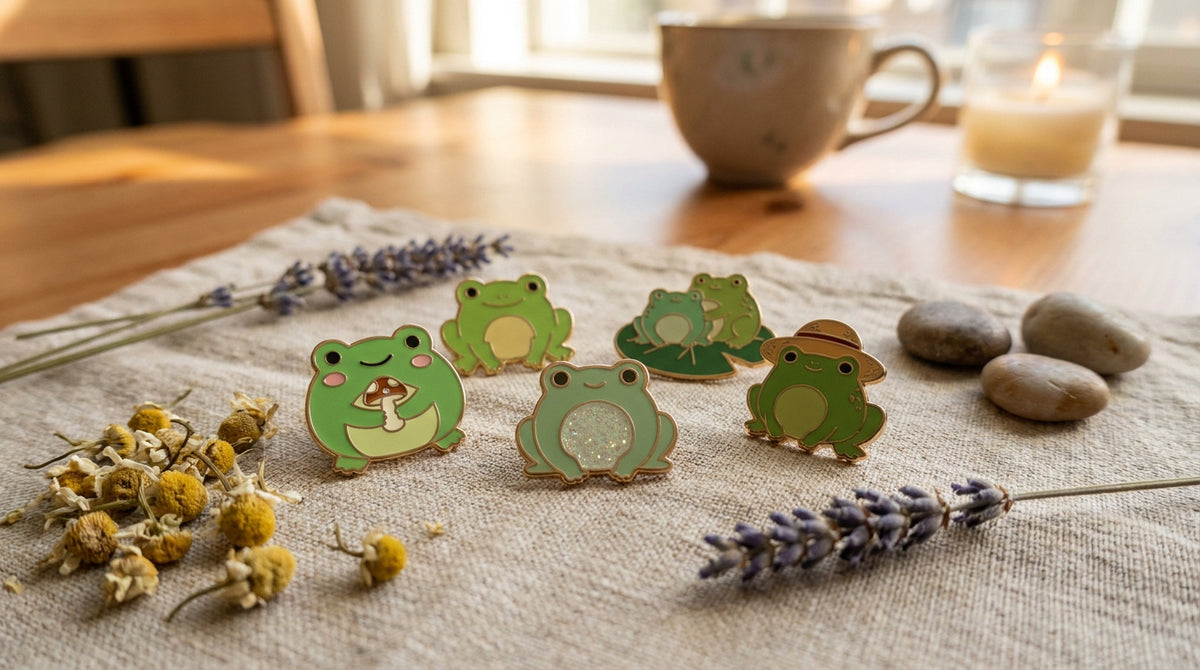 The most adorable frog enamel pins for your cottagecore aesthetic