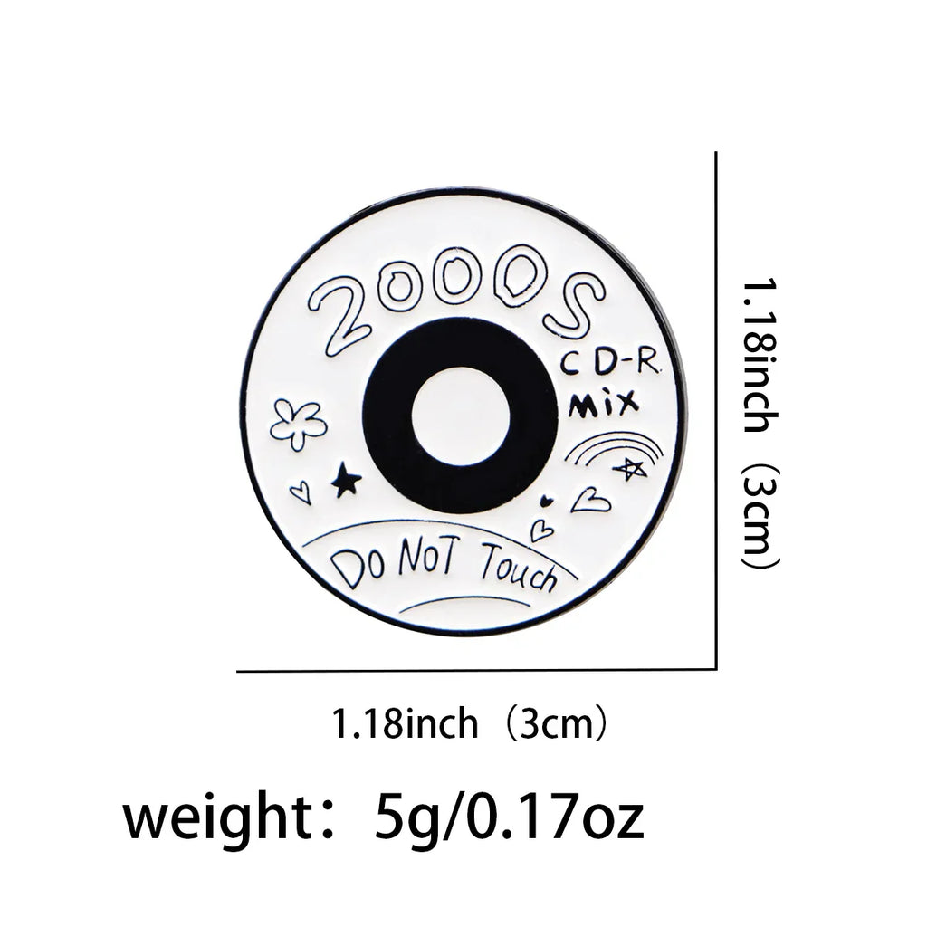 2000s Do Not Touch Enamel Pin 1