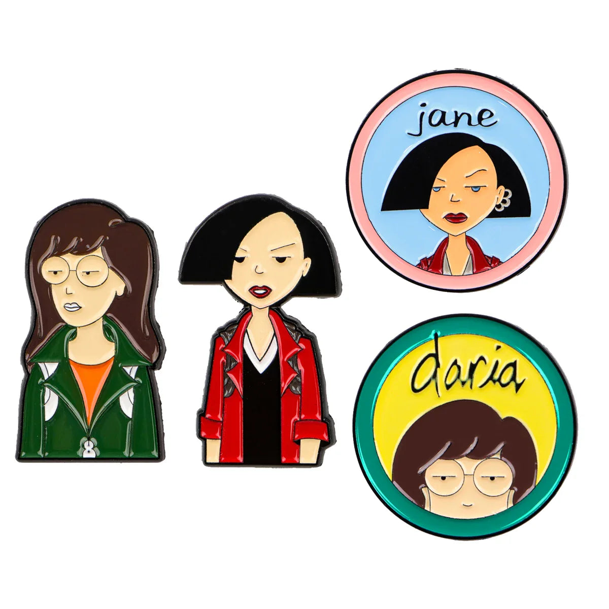 4pcs/set Daria Enamel Pin 1