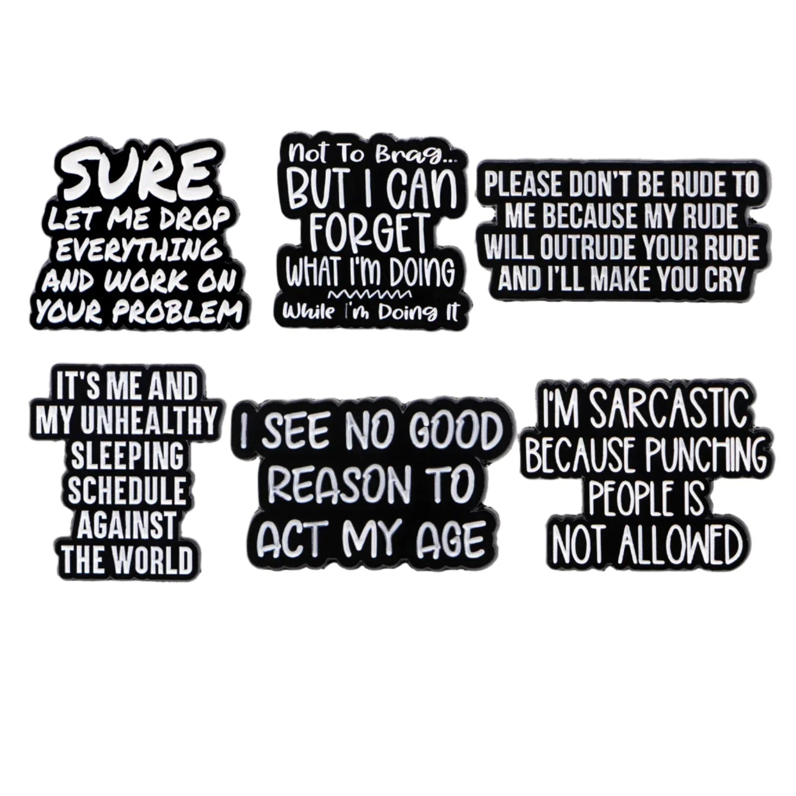 6 Humorous Enamel Pin 1