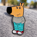 Chill Guy Pin lifestyle background
