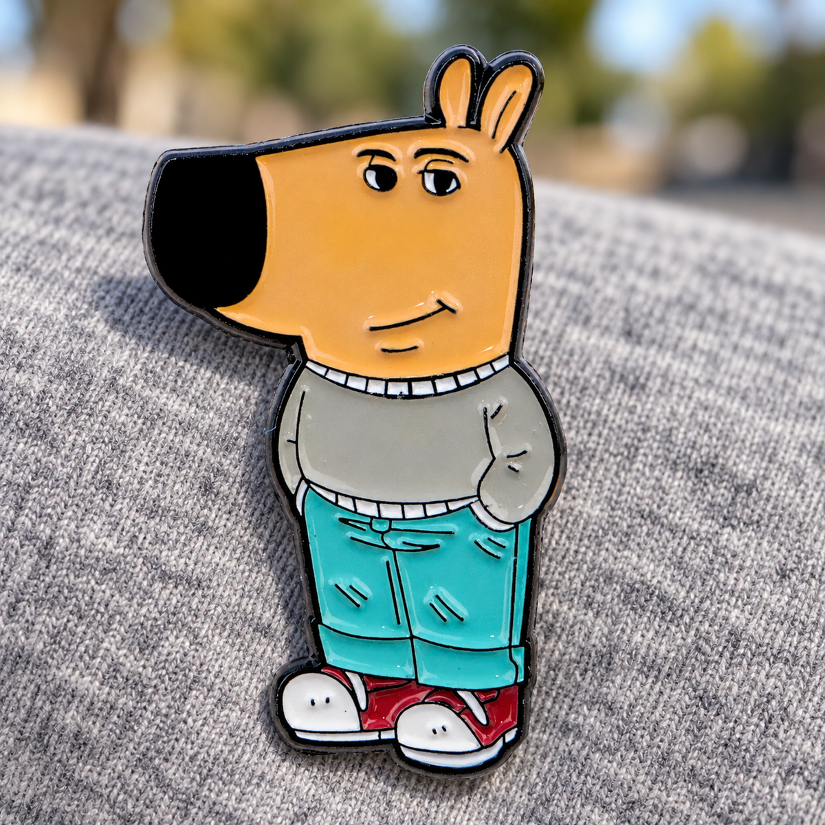 Chill Guy Pin lifestyle background