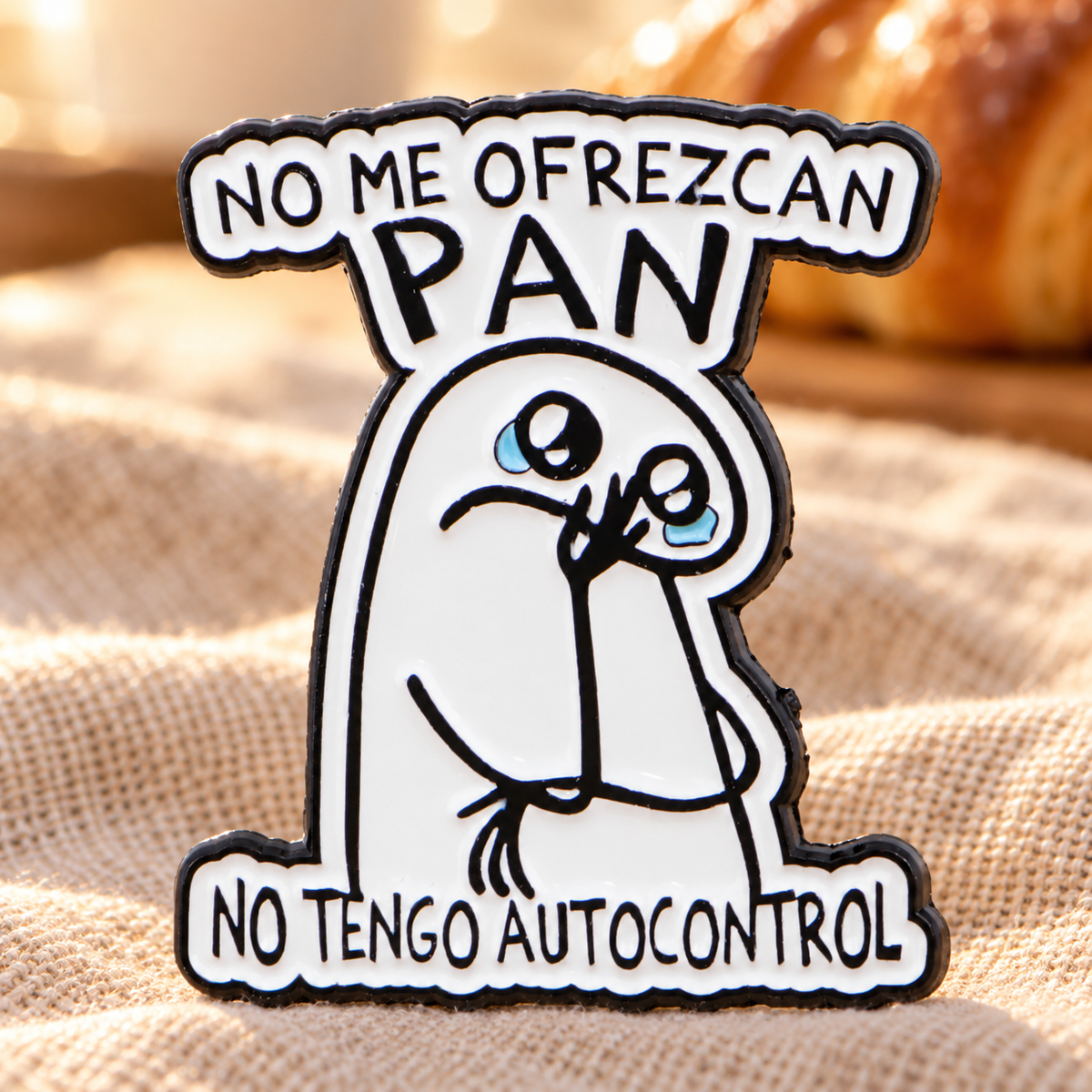 No Me Ofrezcan Pan, No Tengo Autocontrol Pin lifestyle product photo