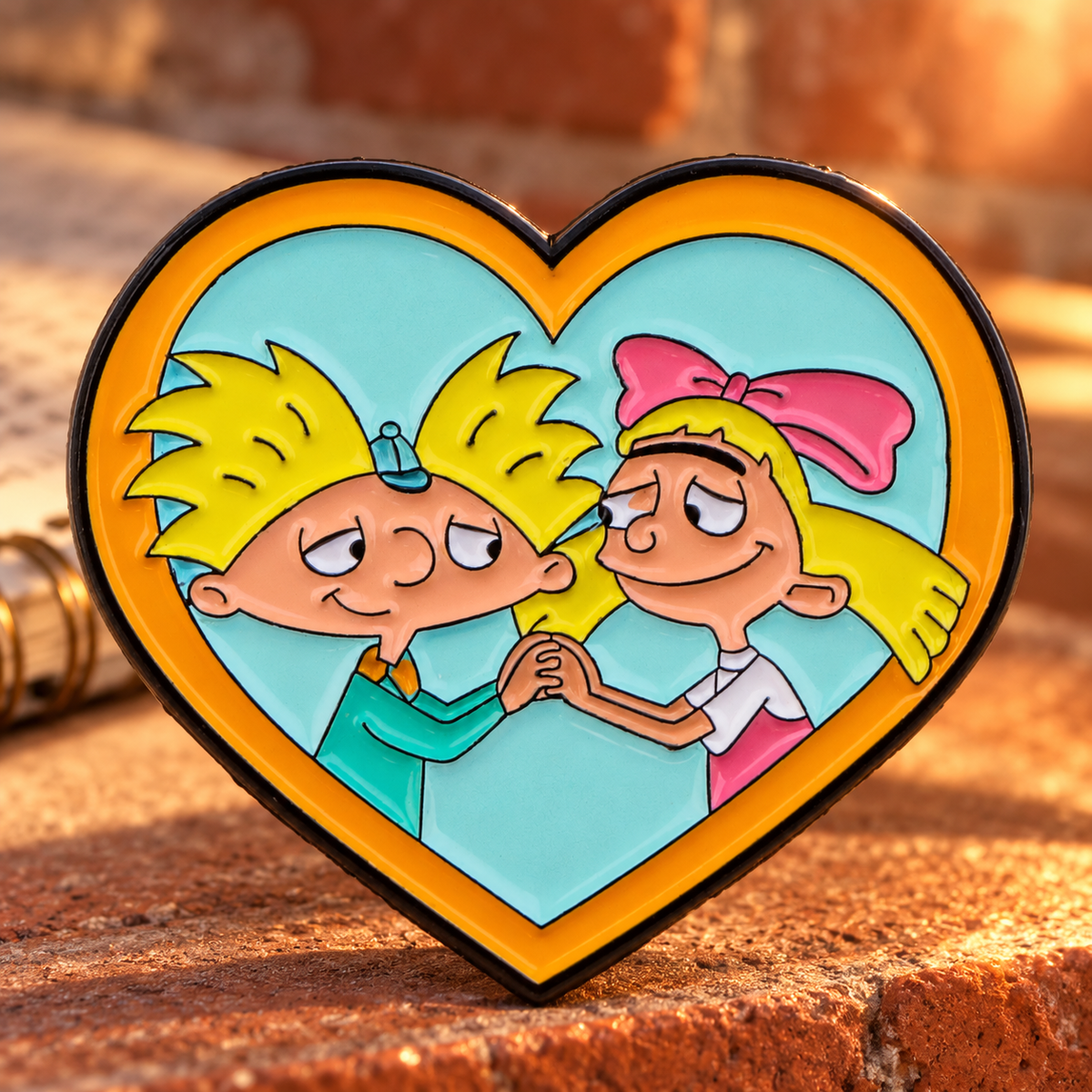 Helga and Arnold Pin lifestyle product photo