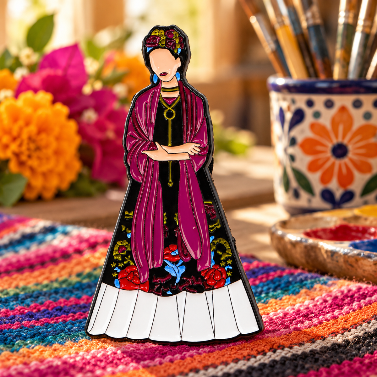 Frida Kahlo Pin lifestyle product photo