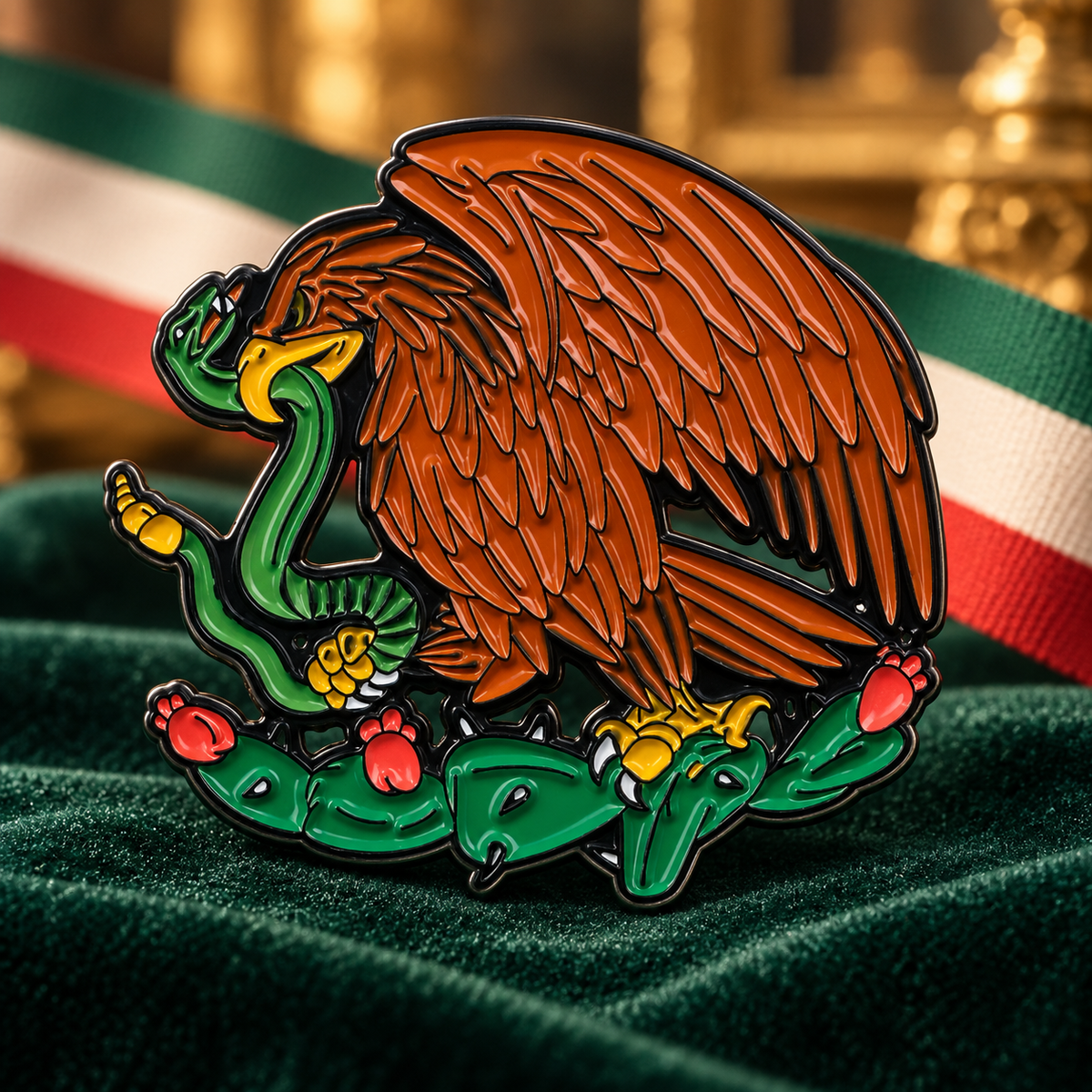 Coat of arms of the United Mexican States Pin lifestyle product photo